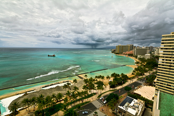 View from our hotel room off Waikiki